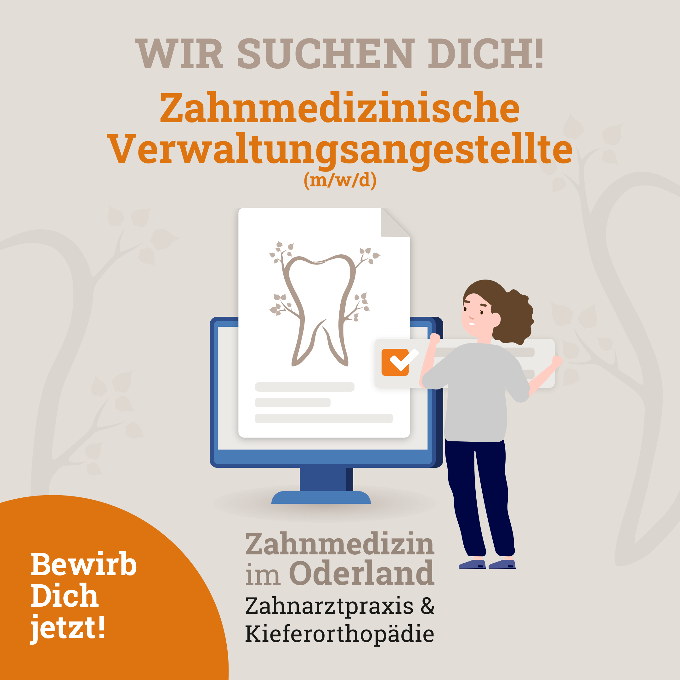 Zahnmedizinische Verwaltungsangestellte (m/w/d)